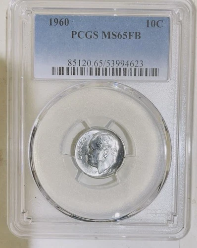 1960 Roosevelt 10c - PCGS MS65 FB