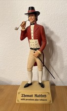 Werbefigur THOMAS RADFORD pipe tobacco 41 cm Kunststoff m.Pfeife+Stock SEHR RAR