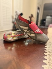 PREDATOR ELITE FOLD-OVERTONGUE FIRM GROUNDFOOTBALL BOOTS SIZE 12.5