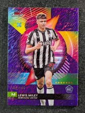 2023-24 Topps Finest UEFA LEWIS MILEY /199 RC Purple Shimmer Refractor SP #28