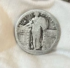 1923 S Silver Standing Liberty Quarter