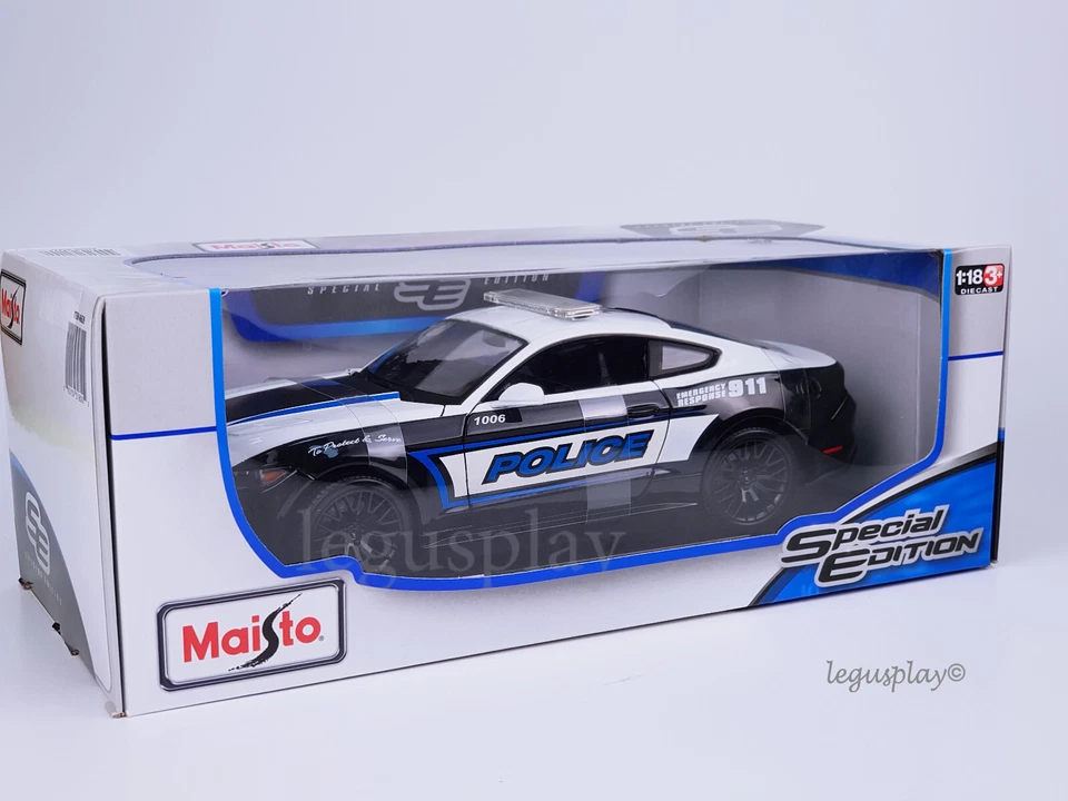 Maisto 46629 Diecast Escala 1/18 2015 Ford Mustang GT Police "Edicion Especial" - Imagen 3 de 3