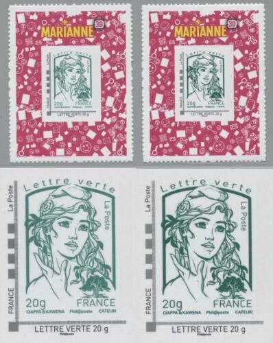 Timbres français neufs erreurs, variétés unité