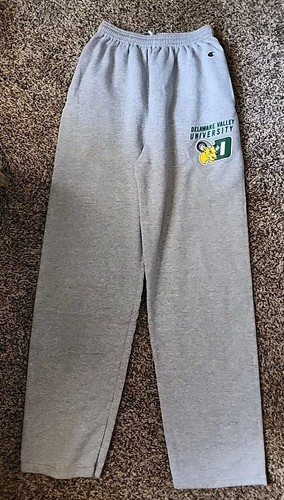 Champion Sweatpants Adult Medium Gray DVU Logo Campus Straight Leg Pants - Foto 8 di 11