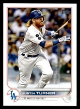 2022 Topps #257 Justin Turner Card Los Angeles Dodgers