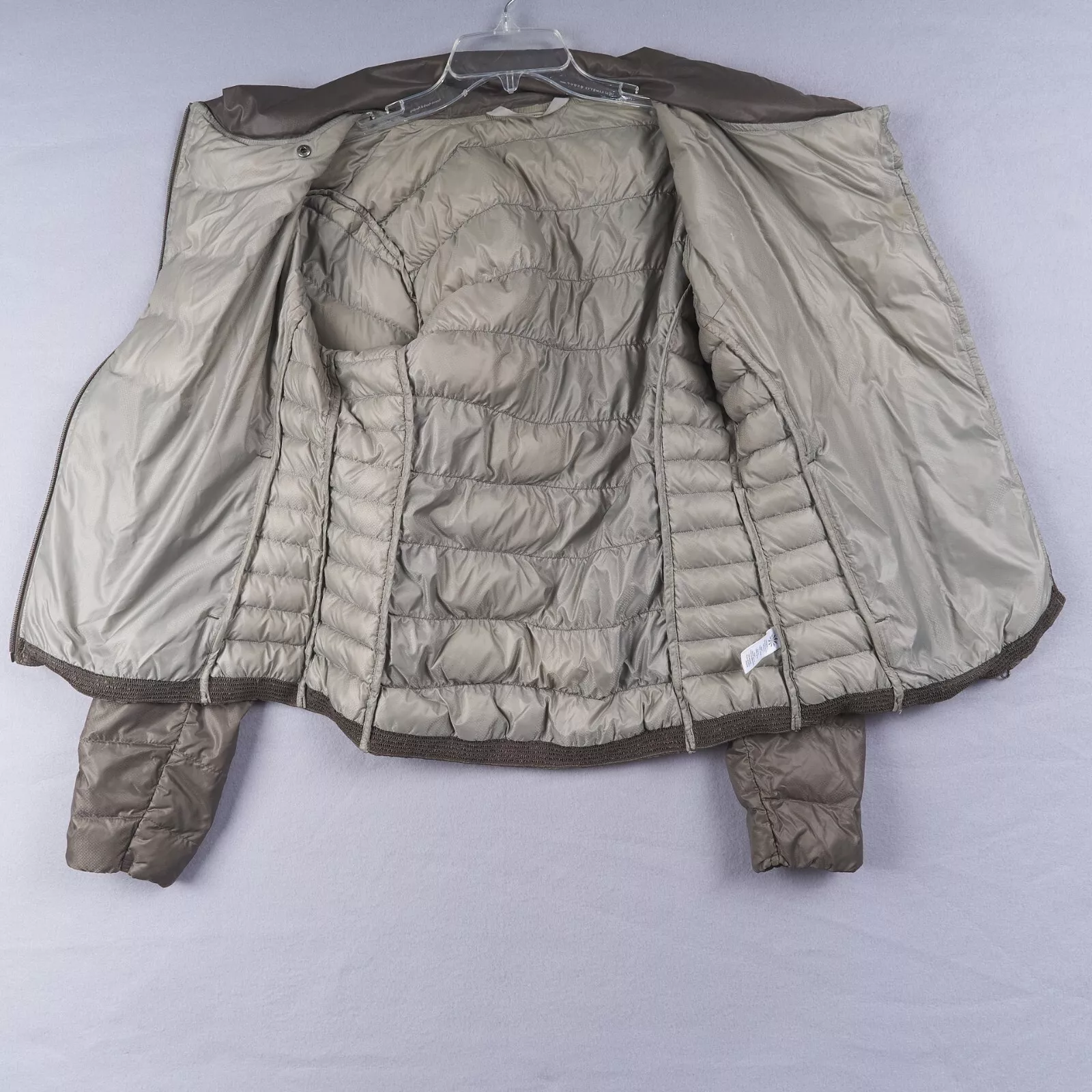 athleta downalicious goose down asymmetrical zip jacket