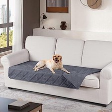 100 Waterproof Couch Cushion Cover Reversible Sofa Seat Cover for Dogs Pets ...