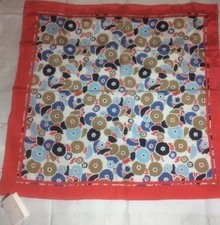 NWT Celine Dandelion Squarish Italian Silk Scarf HTF