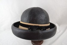 Vintage Hat Black Summer Acetate TanTrimmed Black Junior Dress Shop Harrisburg