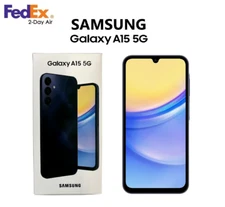 Samsung Galaxy A15 5G 128GB Factory Unlocked -Blue Black- Octa Core Brand New