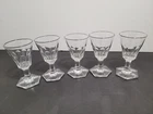5 Baccarat Crystal Glasses H 10.3cm
