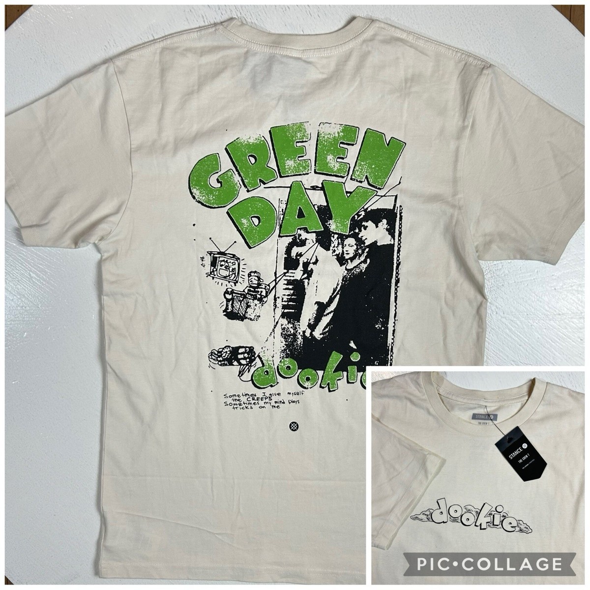 Green Day Dookie Graphic T Shirt By Stance Short Sleeve Men's Size