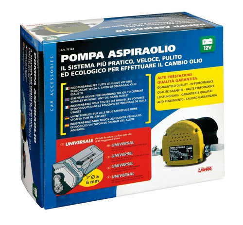 POMPA ASPIRA OLIO ASPIRAOLIO 12V UNIVERSALE AUTO MOTO CAMION CAMPER TRATTORE - Foto 2 di 3
