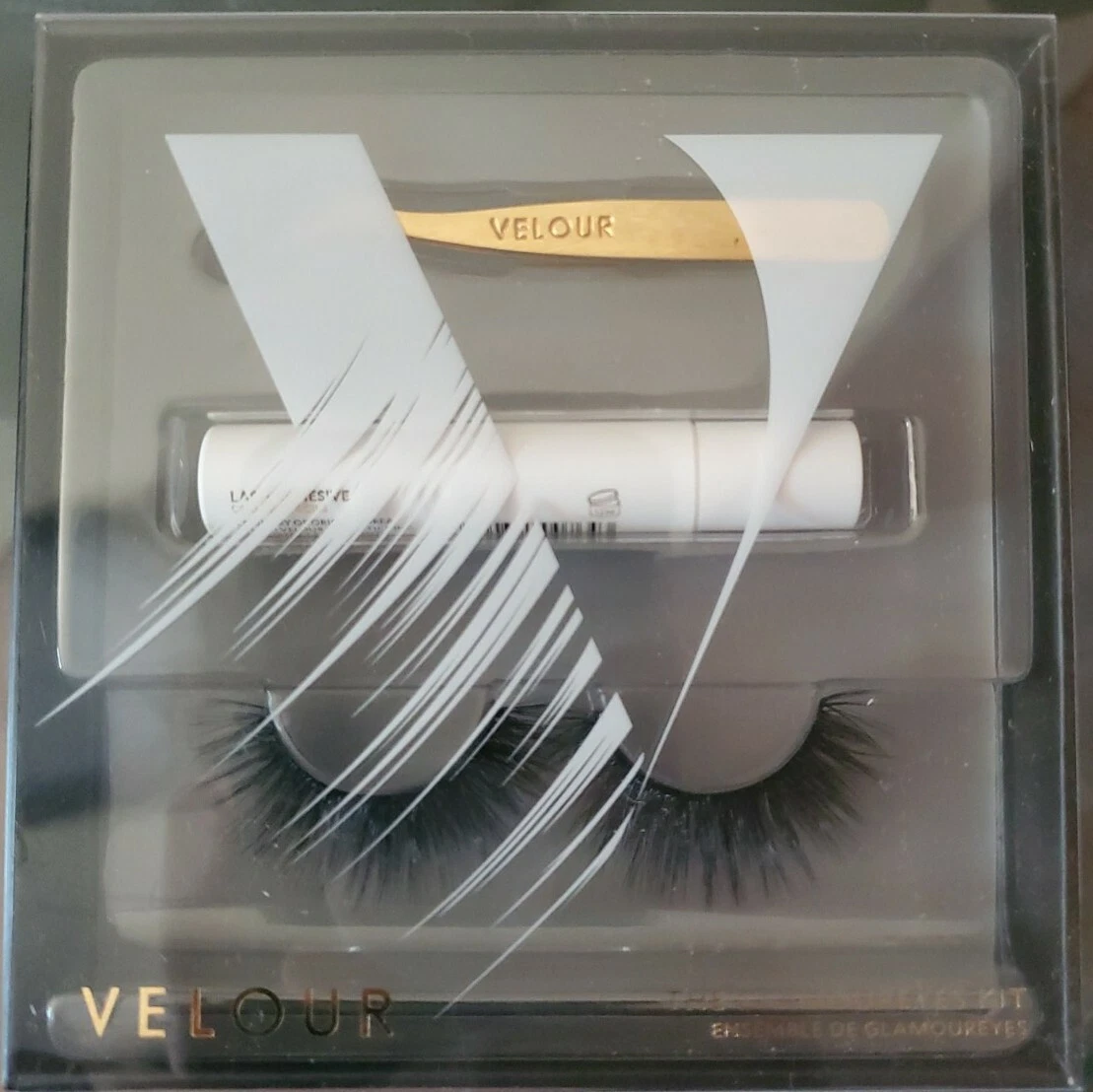 Velour Lashes "The GlamourEyes" Silk Lash Kit w/ Applicator & Adhesive (NIB)