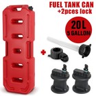 20L 5 Gallon Fuel Pack Jerry Gas Can w/ Mount Brackets For Jeep ATV Polaris RZR