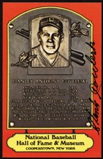 ****Stanley Coveleski Signed Autographed HOF Plaque Postcard PSA/DNA**** 