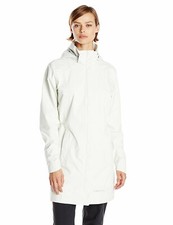 Exofficio Rain Logic Trench Coat Jacket - Women's Travel Medium M Vellum White