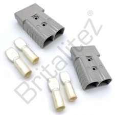 2 x Genuine Anderson Power Connector 350AMP grey battery connector plug SB350
