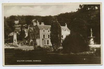Wilton Lodge Hawick Vintage Echtfoto Postkarte S4