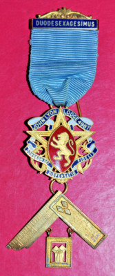Freimaurer Past Master's Jewel John Lyon Lodge No 4987 Sterling Silber WM