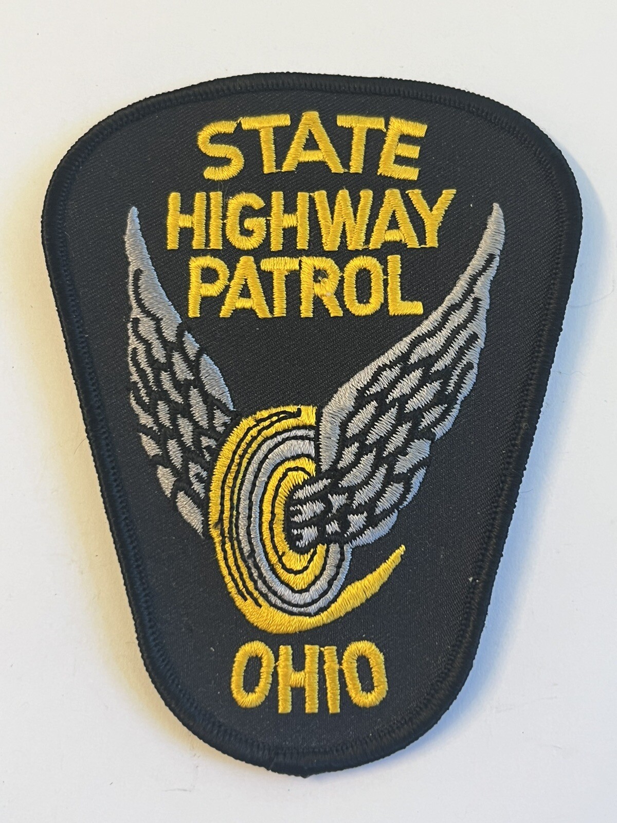 Vintage🇺🇸OHIO State Highway Patrol UNIFORM PATCH Motorcycle Obsolete ...