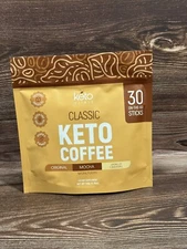 Keto Vitals Instant Keto Coffee Powder Sweetened Instant Coffee Packets 30 Count