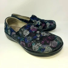 Alegria Keli 186 Midnight Garden Shoes Clogs Sz 39 US 8 Slip Resistant