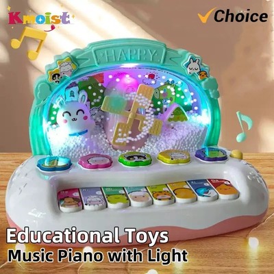 Baby Spielzeug 6M+, Musikalisches Lernen Klavier Spielzeug, Früherziehung Activity Center Geschenk