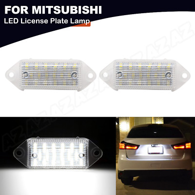 18-SMD White Led Number License Plate Light Lamp For Mitsubishi Lancer 2001-2017