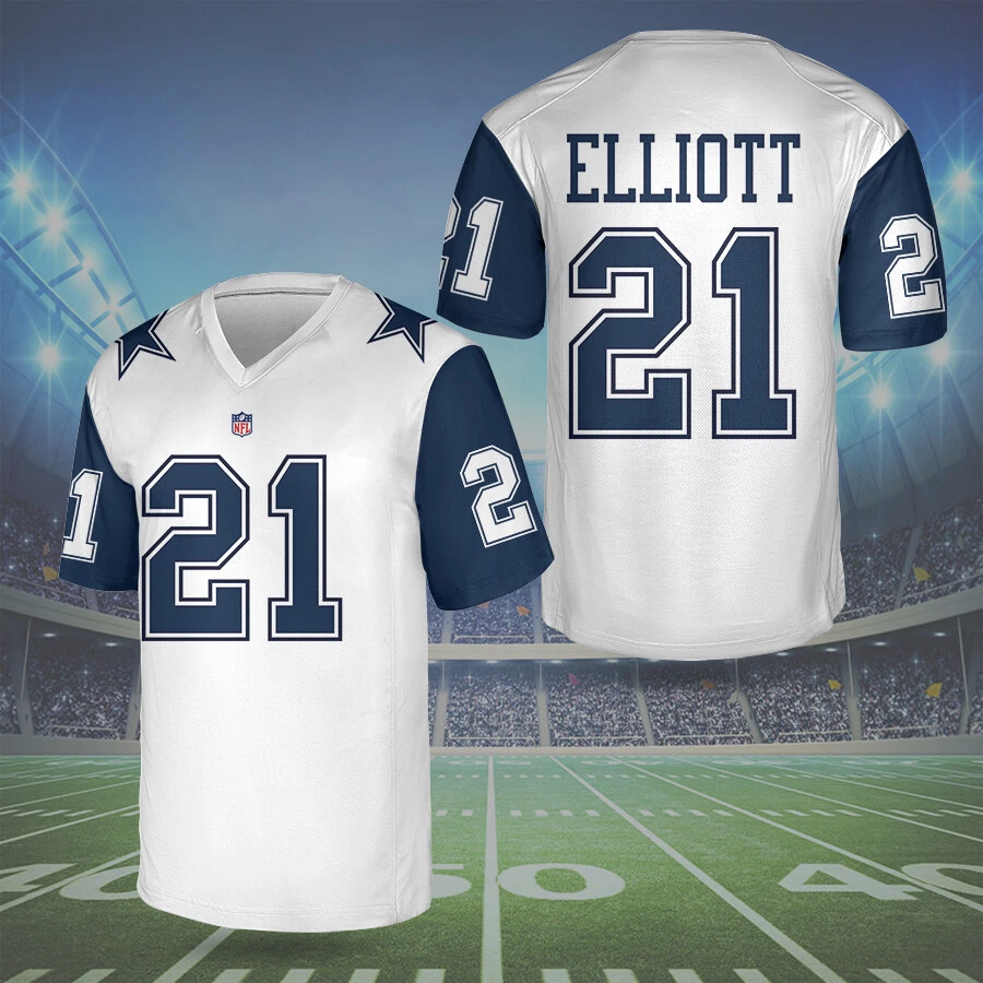 Dallas Cowboys NFL Men's Ezekiel Elliott #21 Replica Game