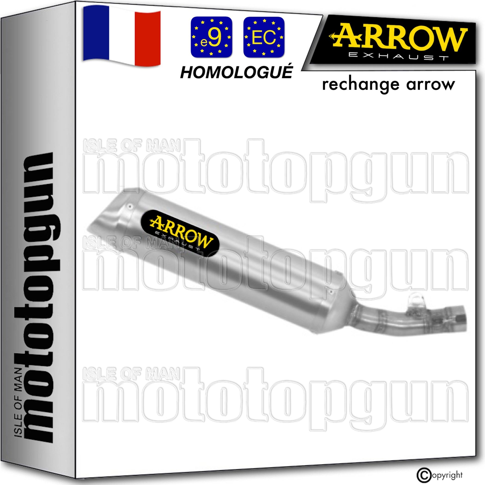 Échappement Arrow Thunder homologué pour optimiser la Yamaha MT125