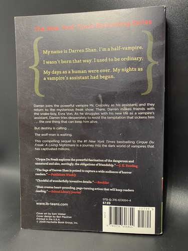 CIRQUE DU FREAK ‘VAMPIRE’S ASSISTANT’ ~ PB ~ Darren Shan ~ 1st Ed - Picture 2 of 8