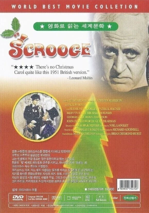 A Christmas Carol: Scrooge (1951) Alastair Sim  [DVD] FAST SHIPPING Foto 3 de 3