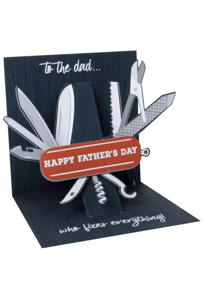 3D Pop Up Greeting Card from Up With Paper - Happy Fathers Day - Dad  UP-WP-1341 - Image 2 of 3