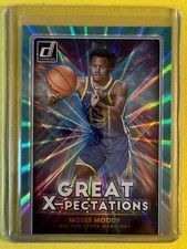 2021-22 Donruss #2 Moses Moody Great X-pectations Holo Teal Laser