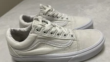 Vans Old Skool Shoes Mens Size 5 Womens 6.5 White Low Top Sneakers Skate Shoes