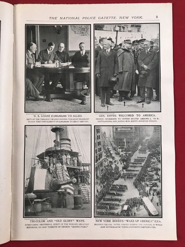 Polizeianzeiger 12. Mai 1917 Hans Lobert Curzon Schwestern Joffre - Bild 3 von 10