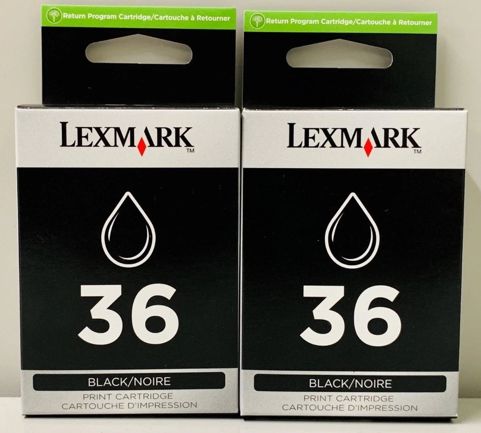 New Genuine Lexmark 36 2PK Ink Cartridges Box X Series X4650 X3650 - Image 2 of 3