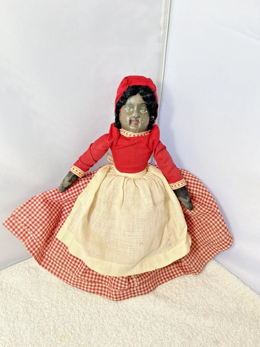 12 Antique Black Americana Rag Doll Toy Collection sold at auction