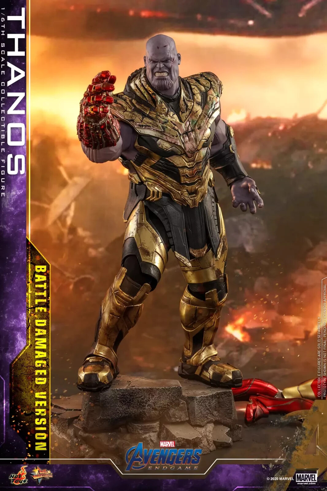 Hot Toys MMS564 Avengers Endgame Thanos Battle Damaged Ver Figure