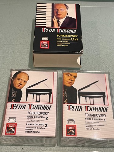 Tchaikovsky - Piano Concertos 1,2 & 3 - Double Audio Cassette Tape Album - 1990 - Picture 4 of 6