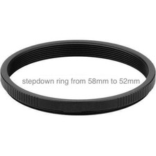 58-52 adapter ring to use 52mm lenses on 58mm thread lens