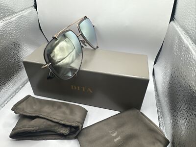 Dita Talon 23007 F RGD 62 Black Rose Gold Mirror Titanium Sunglasses