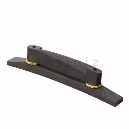 Adjustable Ebony Base Harware Bridge for Archtop Jazz Guitar