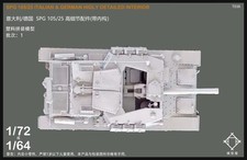 1/72 Italy/ Germany SPG 105/25 high detail accessories Unassembled Unpainted