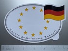 German Flag EU Circle of Stars Oval Sticker Decal Unsere gemeinsame Zukunft 6.5" — photo 2