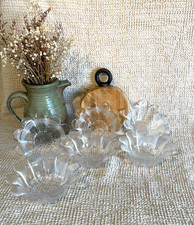 Dartington Crystal Set 6 x Daisy Glass Bowls 16 cm Fruit Dessert Display Nibbles
