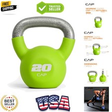 Cast Iron Kettlebell - Coated Options, Singles and Sets, Multiple Weight Choices