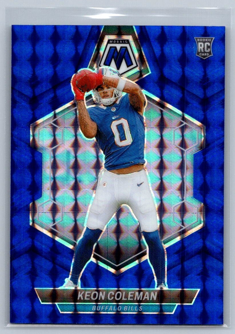 2024 Panini-Mosaic Keon Coleman/99 #333 Blue Mosaic Prizm