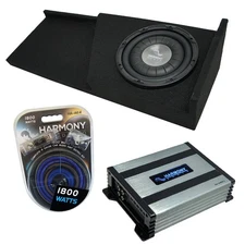 07-13 GMC Sierra Extended Cab Truck Harmony F104 Single 10 Sub Box & HA-A400.1